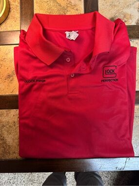 Glock Perfection Men's Red Polo Shirt